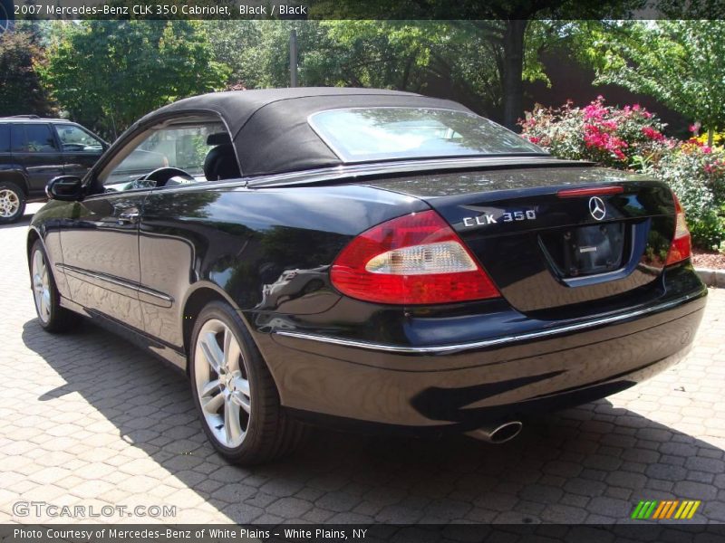 Black / Black 2007 Mercedes-Benz CLK 350 Cabriolet