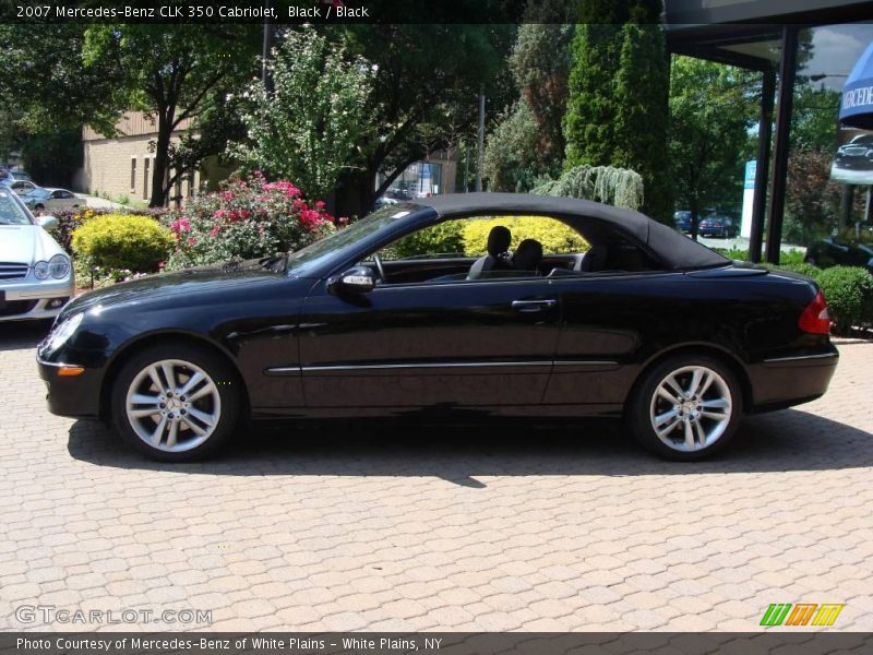 Black / Black 2007 Mercedes-Benz CLK 350 Cabriolet