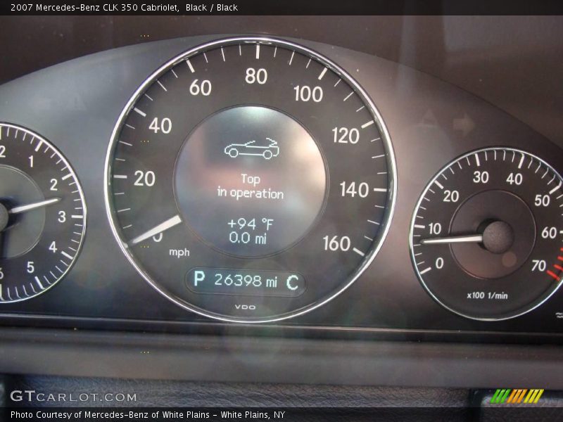 Black / Black 2007 Mercedes-Benz CLK 350 Cabriolet