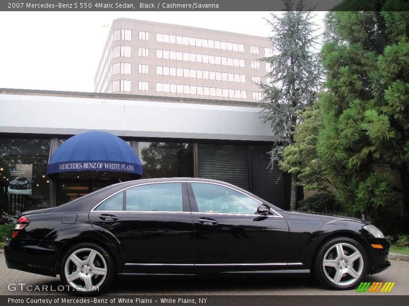 Black / Cashmere/Savanna 2007 Mercedes-Benz S 550 4Matic Sedan