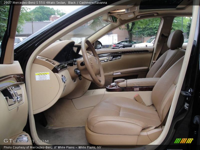 Black / Cashmere/Savanna 2007 Mercedes-Benz S 550 4Matic Sedan