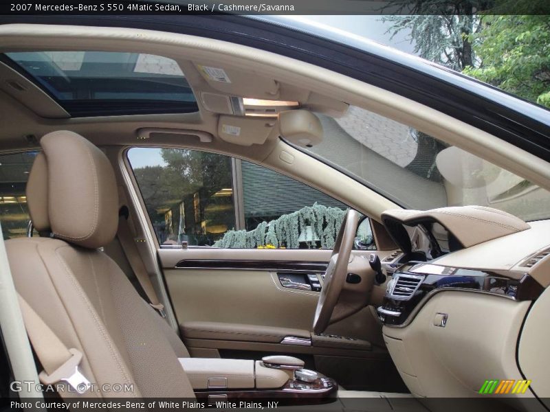 Black / Cashmere/Savanna 2007 Mercedes-Benz S 550 4Matic Sedan