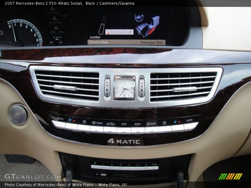 Black / Cashmere/Savanna 2007 Mercedes-Benz S 550 4Matic Sedan