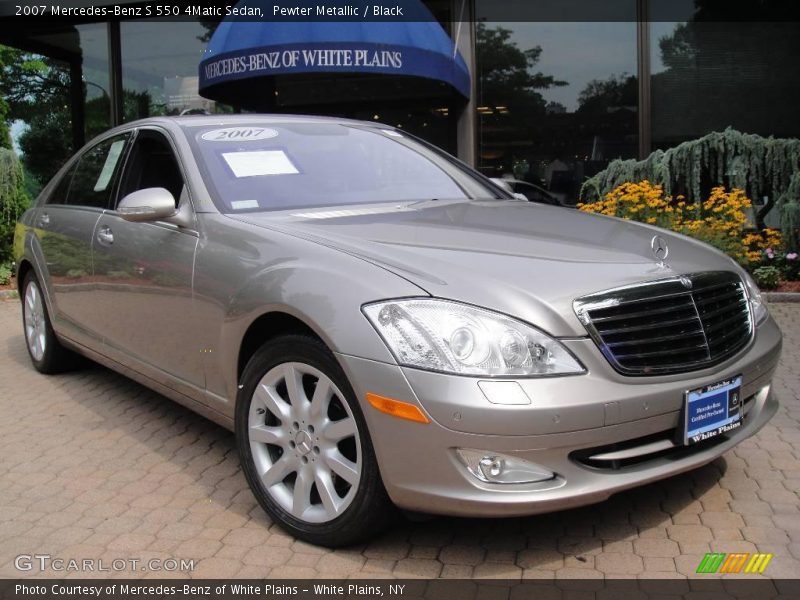 Pewter Metallic / Black 2007 Mercedes-Benz S 550 4Matic Sedan