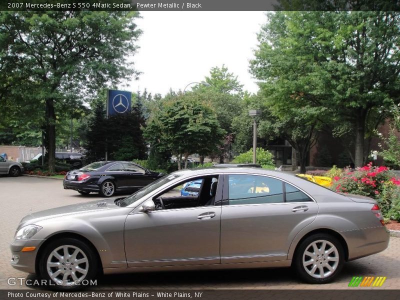 Pewter Metallic / Black 2007 Mercedes-Benz S 550 4Matic Sedan