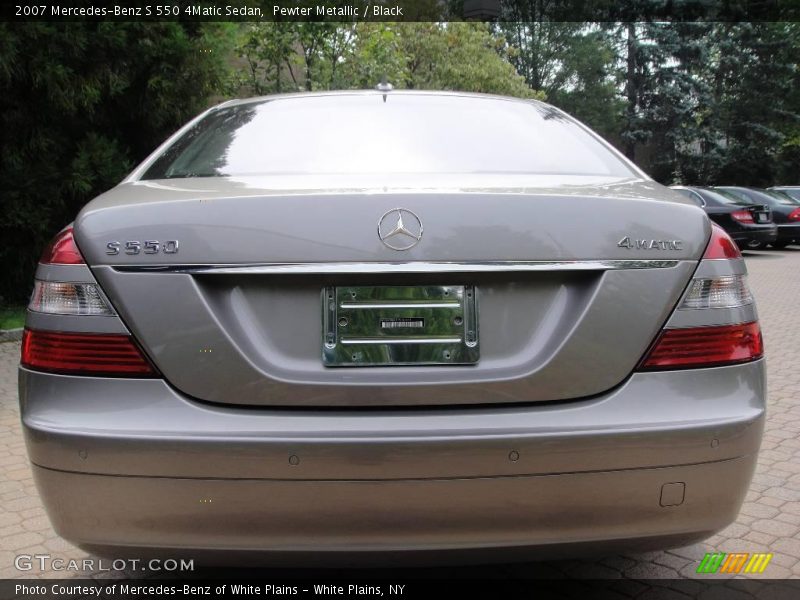 Pewter Metallic / Black 2007 Mercedes-Benz S 550 4Matic Sedan