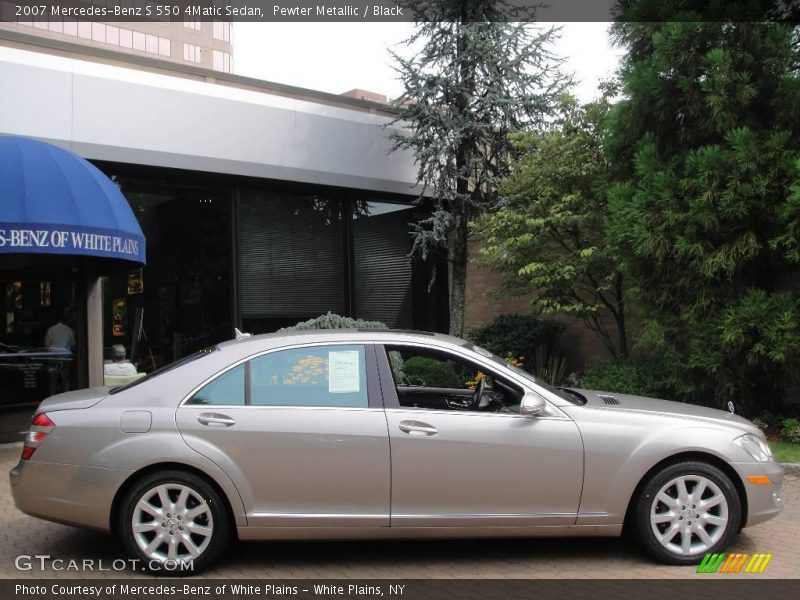 Pewter Metallic / Black 2007 Mercedes-Benz S 550 4Matic Sedan