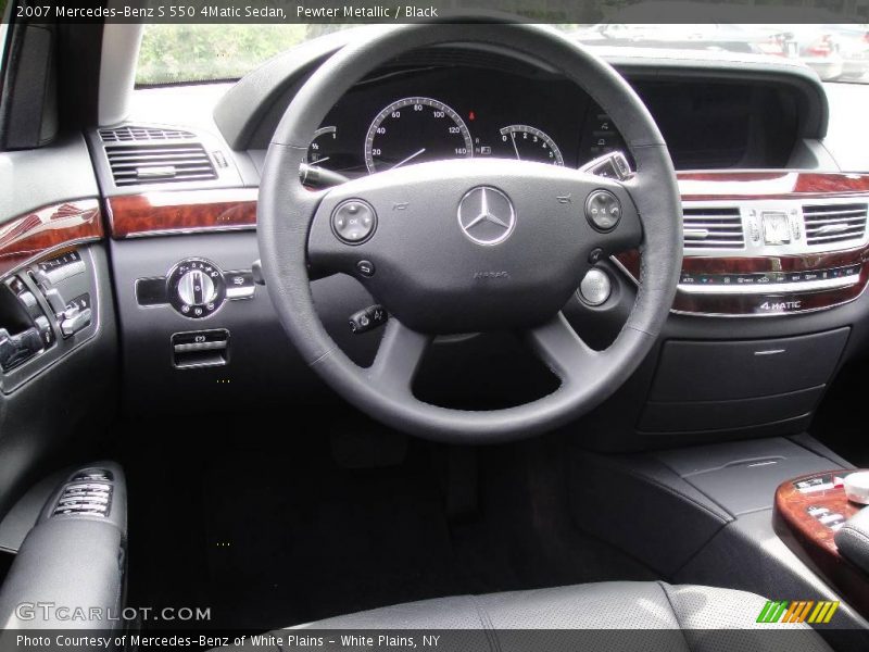 Pewter Metallic / Black 2007 Mercedes-Benz S 550 4Matic Sedan