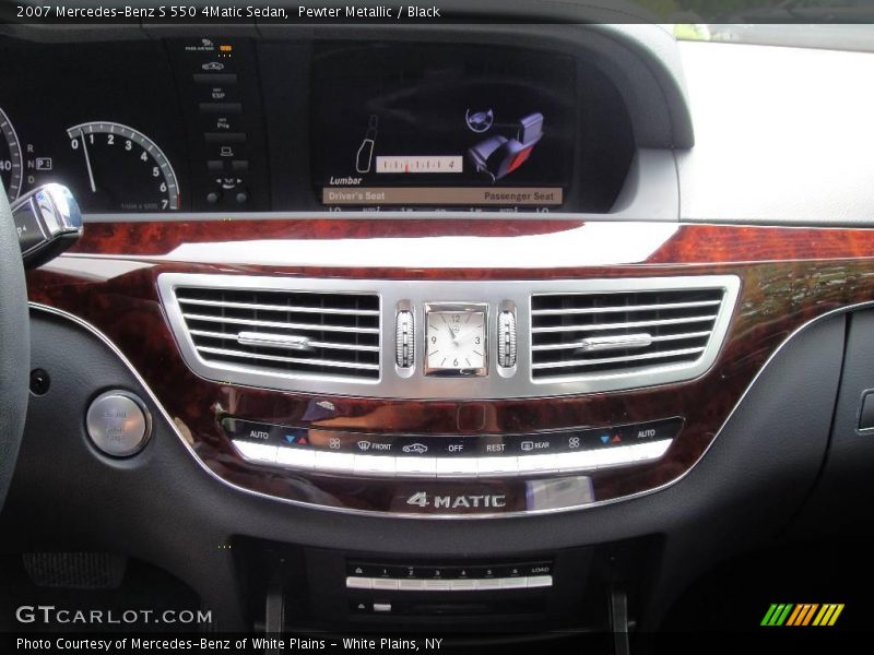 Pewter Metallic / Black 2007 Mercedes-Benz S 550 4Matic Sedan