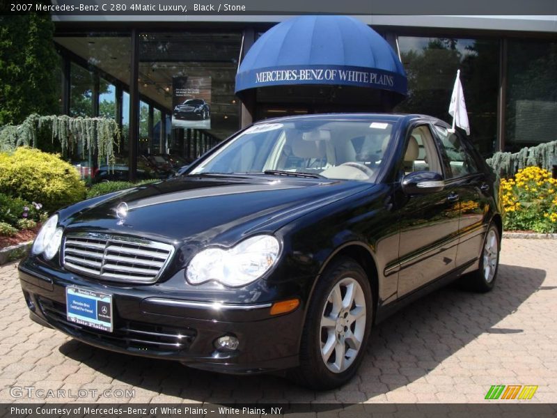 Black / Stone 2007 Mercedes-Benz C 280 4Matic Luxury