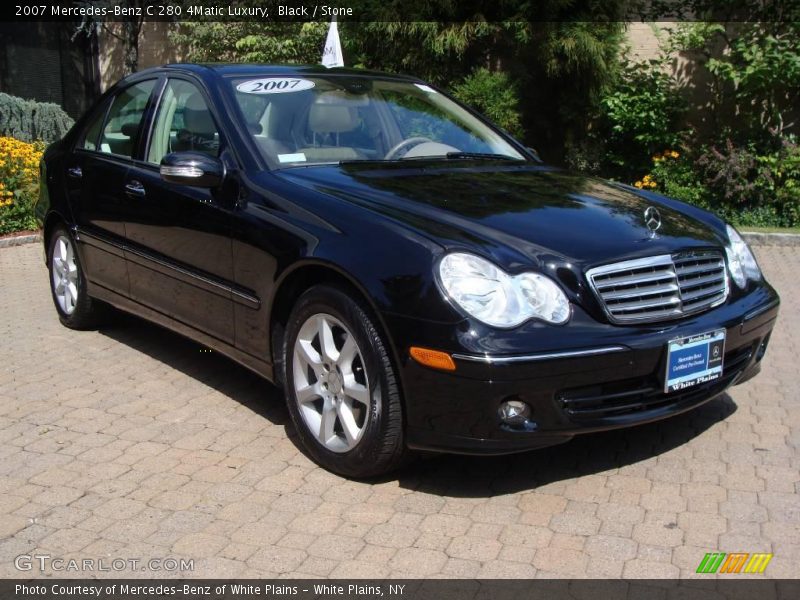 Black / Stone 2007 Mercedes-Benz C 280 4Matic Luxury