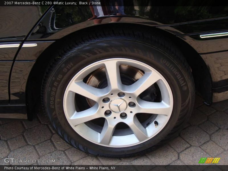 Black / Stone 2007 Mercedes-Benz C 280 4Matic Luxury