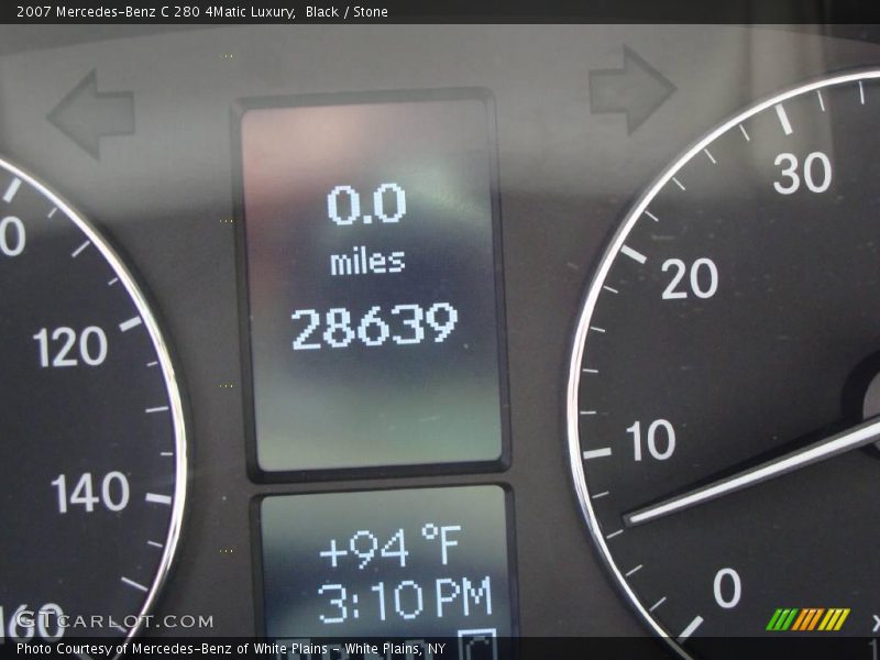 Black / Stone 2007 Mercedes-Benz C 280 4Matic Luxury