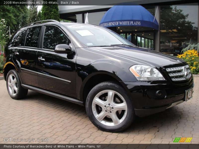 Black / Black 2008 Mercedes-Benz ML 350 4Matic