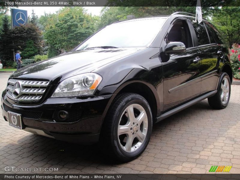 Black / Black 2008 Mercedes-Benz ML 350 4Matic