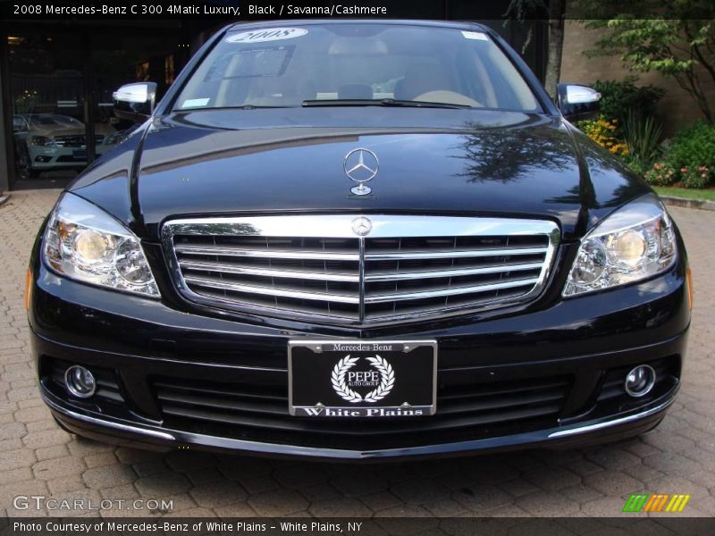 Black / Savanna/Cashmere 2008 Mercedes-Benz C 300 4Matic Luxury