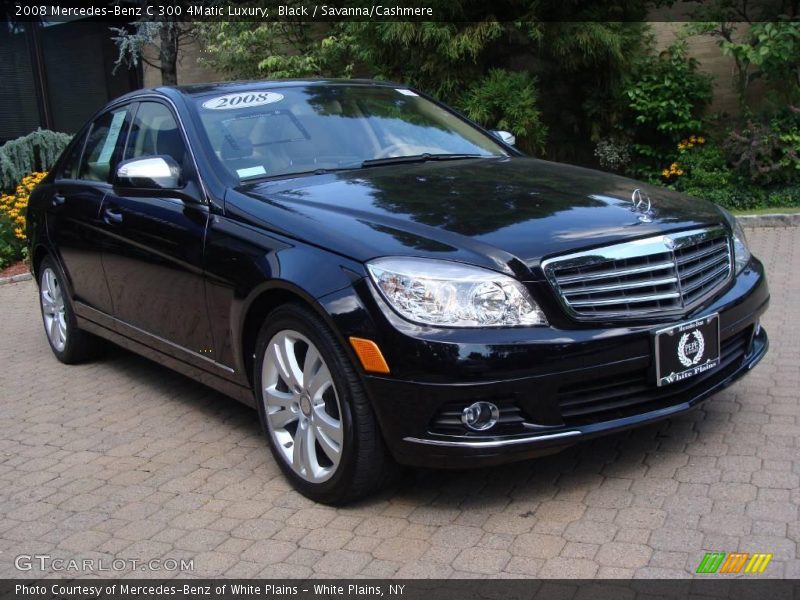 Black / Savanna/Cashmere 2008 Mercedes-Benz C 300 4Matic Luxury