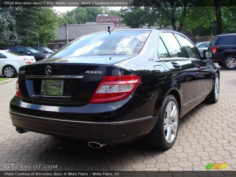 Black / Savanna/Cashmere 2008 Mercedes-Benz C 300 4Matic Luxury