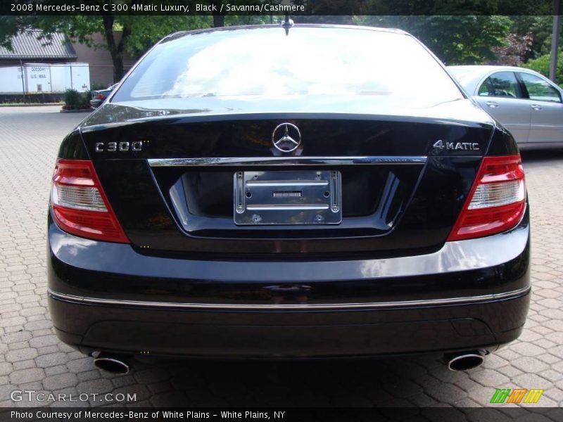 Black / Savanna/Cashmere 2008 Mercedes-Benz C 300 4Matic Luxury