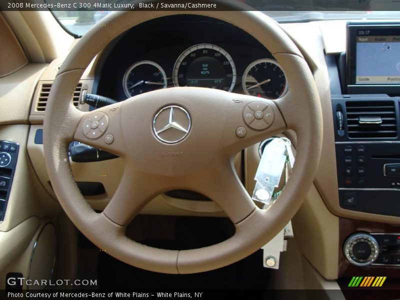 Black / Savanna/Cashmere 2008 Mercedes-Benz C 300 4Matic Luxury
