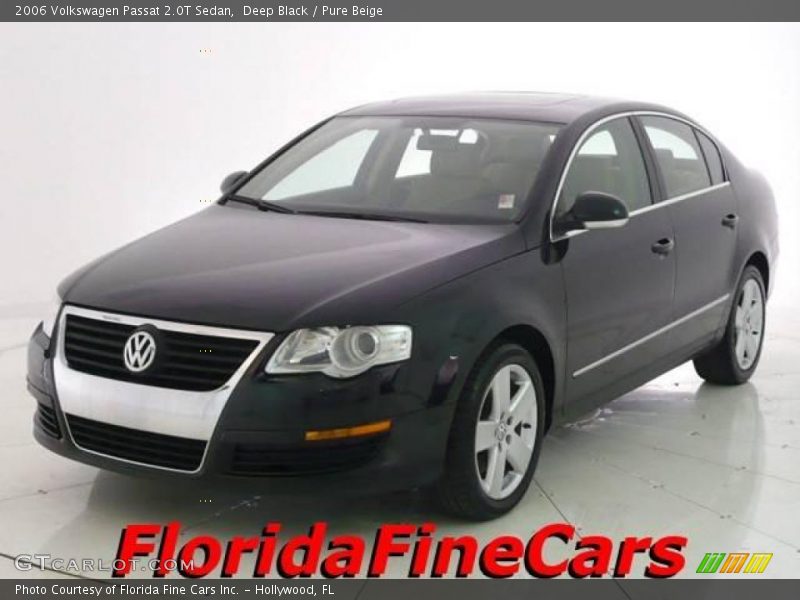 Deep Black / Pure Beige 2006 Volkswagen Passat 2.0T Sedan