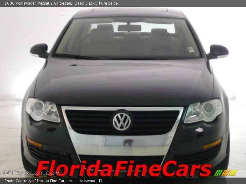 Deep Black / Pure Beige 2006 Volkswagen Passat 2.0T Sedan