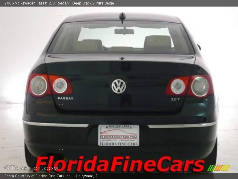 Deep Black / Pure Beige 2006 Volkswagen Passat 2.0T Sedan