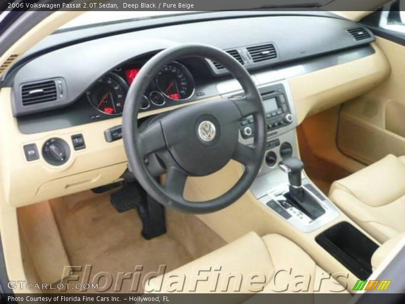 Deep Black / Pure Beige 2006 Volkswagen Passat 2.0T Sedan