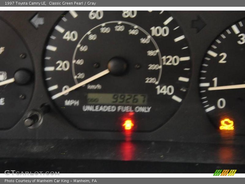 Classic Green Pearl / Gray 1997 Toyota Camry LE