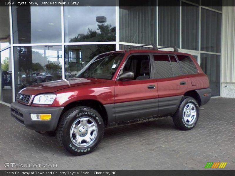 Dark Red Pearl / Gray 1999 Toyota RAV4