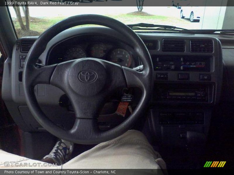 Dark Red Pearl / Gray 1999 Toyota RAV4