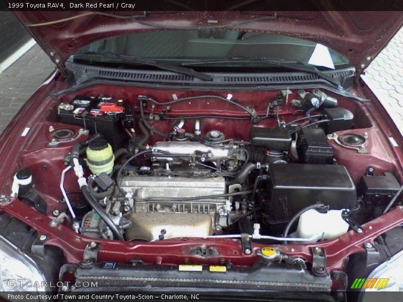 Dark Red Pearl / Gray 1999 Toyota RAV4