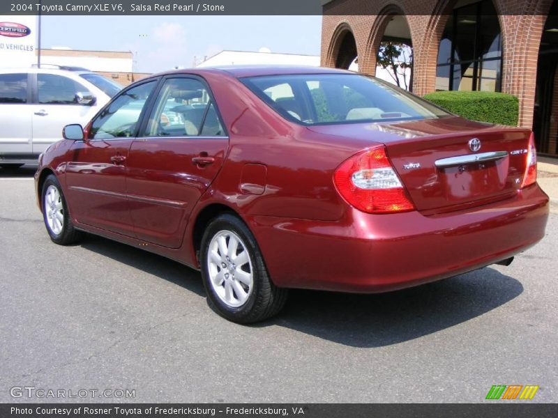 Salsa Red Pearl / Stone 2004 Toyota Camry XLE V6