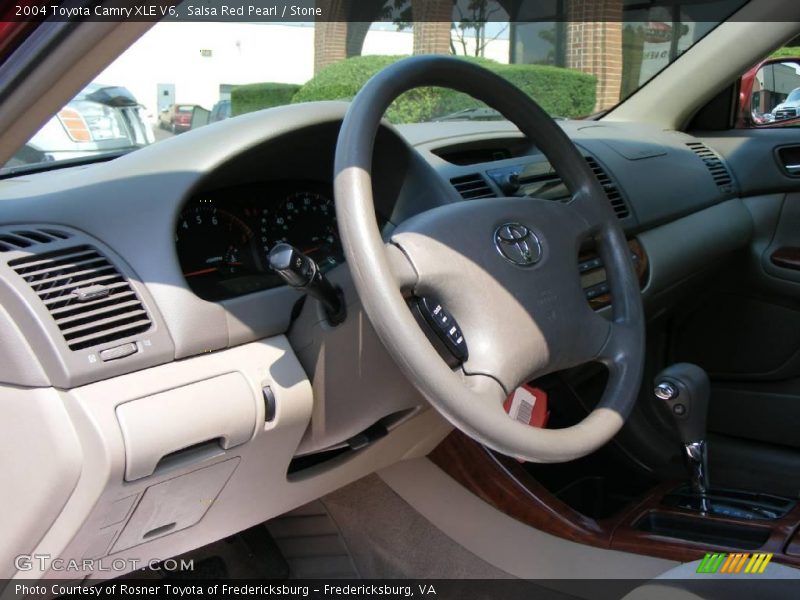Salsa Red Pearl / Stone 2004 Toyota Camry XLE V6