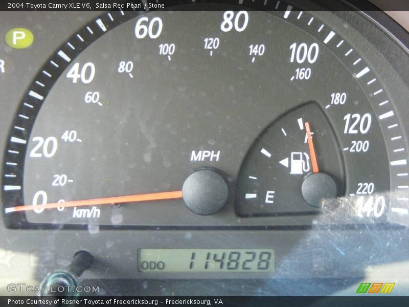 Salsa Red Pearl / Stone 2004 Toyota Camry XLE V6