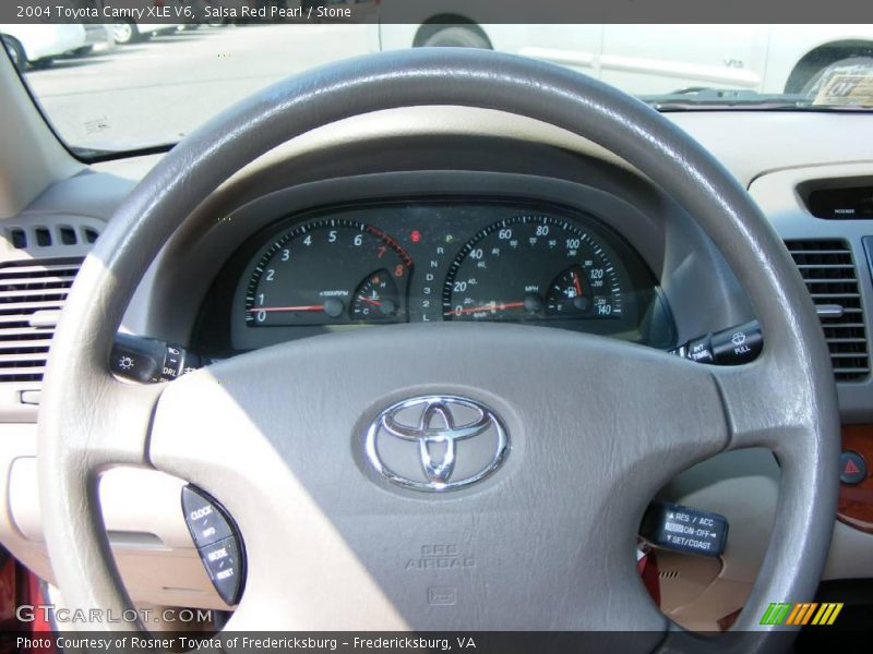 Salsa Red Pearl / Stone 2004 Toyota Camry XLE V6