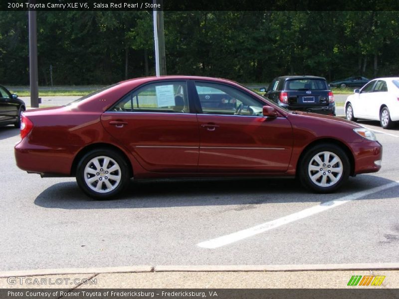 Salsa Red Pearl / Stone 2004 Toyota Camry XLE V6