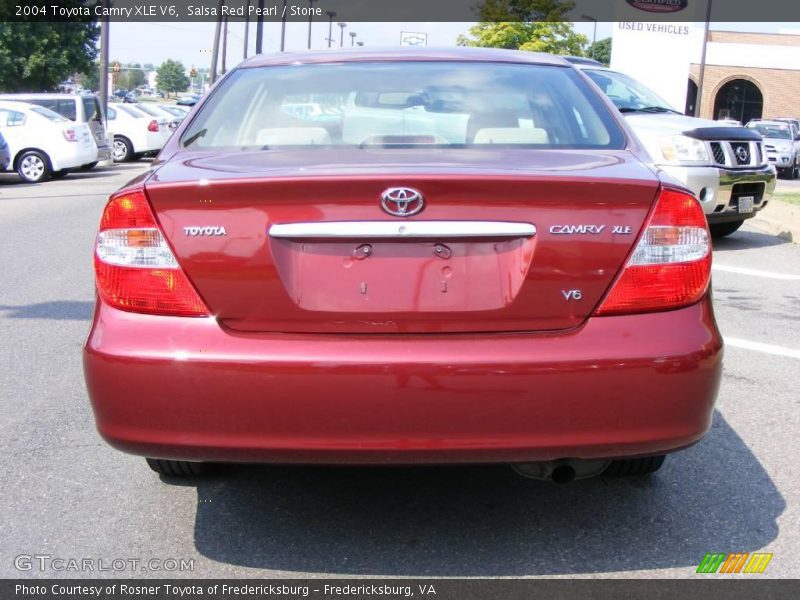 Salsa Red Pearl / Stone 2004 Toyota Camry XLE V6