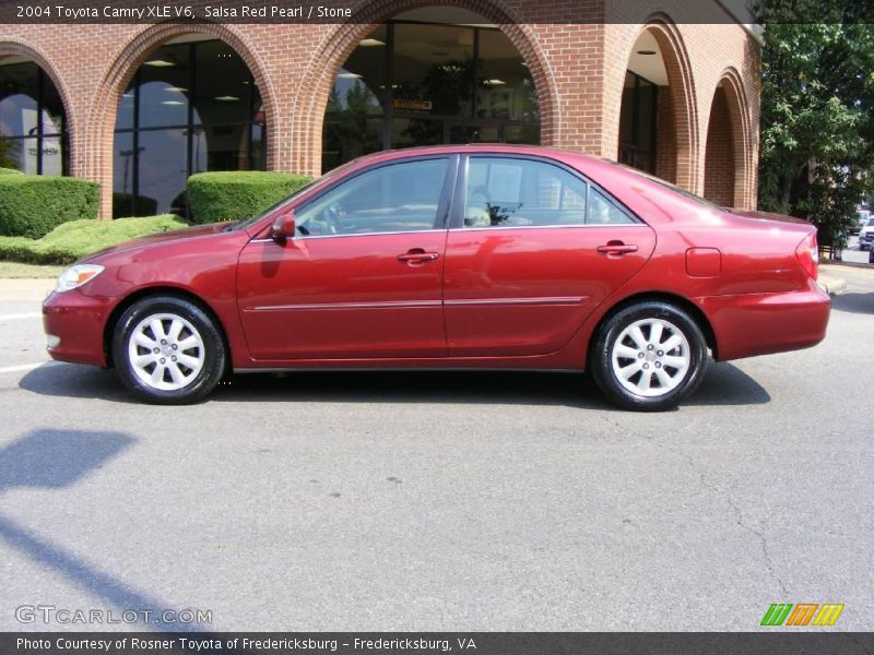 Salsa Red Pearl / Stone 2004 Toyota Camry XLE V6