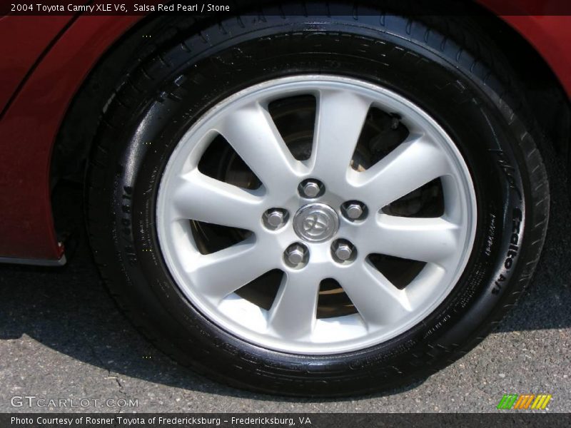 Salsa Red Pearl / Stone 2004 Toyota Camry XLE V6