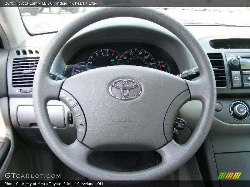 Indigo Ink Pearl / Gray 2005 Toyota Camry LE V6
