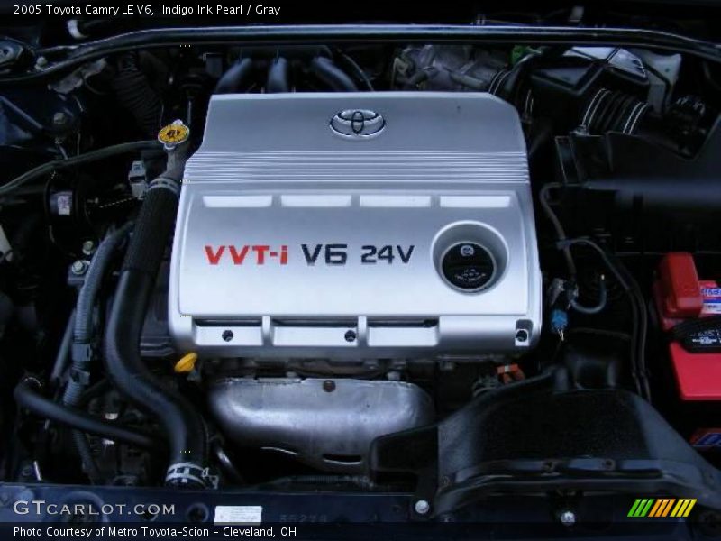Indigo Ink Pearl / Gray 2005 Toyota Camry LE V6