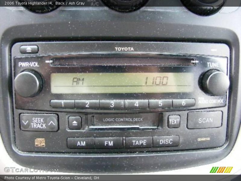 Black / Ash Gray 2006 Toyota Highlander I4