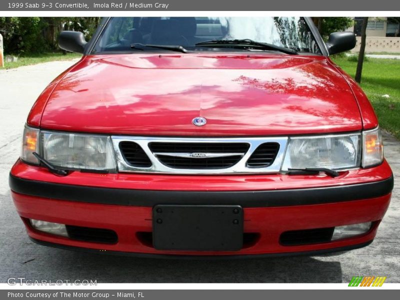 Imola Red / Medium Gray 1999 Saab 9-3 Convertible