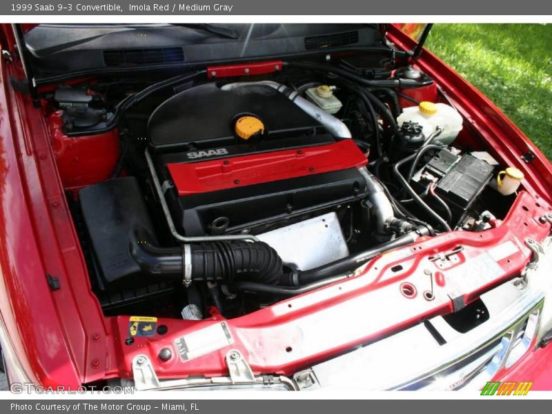 Imola Red / Medium Gray 1999 Saab 9-3 Convertible