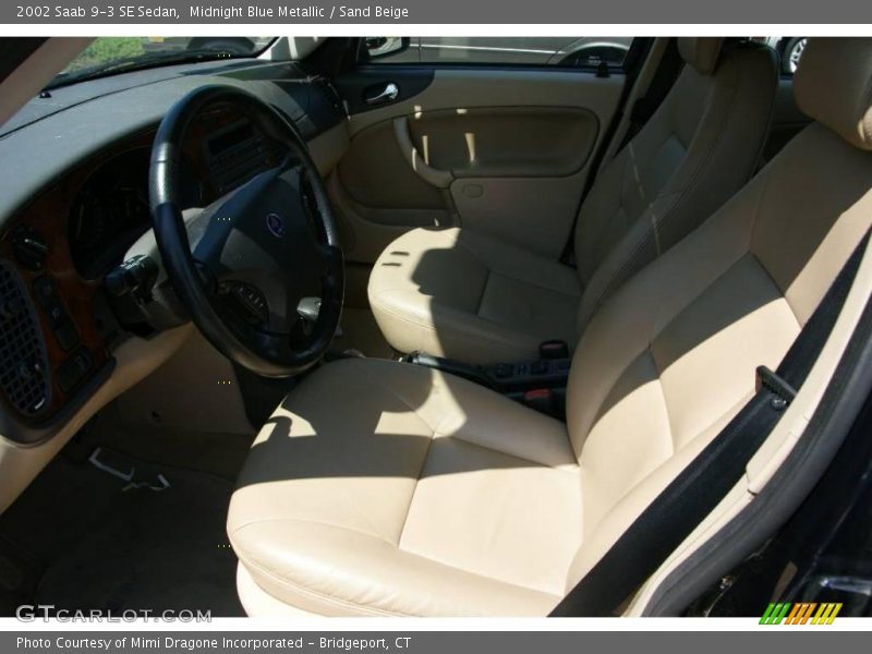 Midnight Blue Metallic / Sand Beige 2002 Saab 9-3 SE Sedan