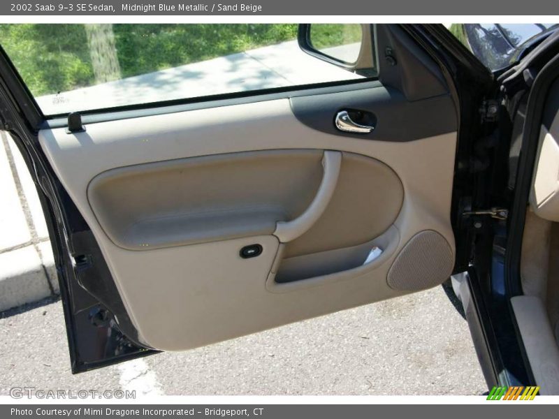 Midnight Blue Metallic / Sand Beige 2002 Saab 9-3 SE Sedan