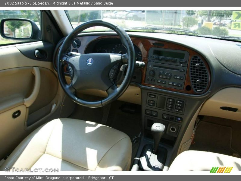 Midnight Blue Metallic / Sand Beige 2002 Saab 9-3 SE Sedan