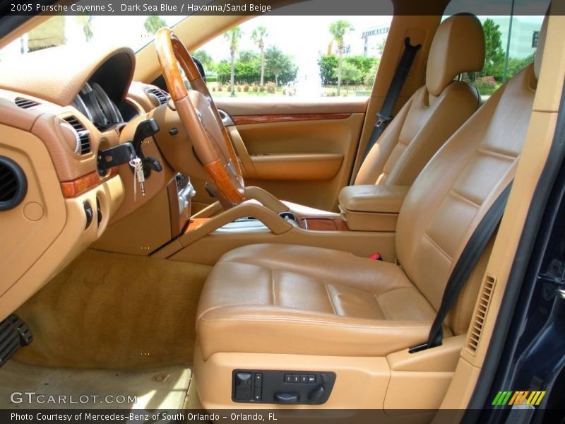 Dark Sea Blue / Havanna/Sand Beige 2005 Porsche Cayenne S