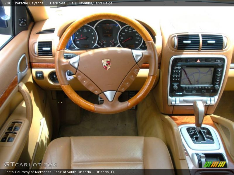 Dark Sea Blue / Havanna/Sand Beige 2005 Porsche Cayenne S